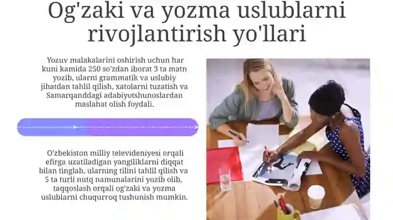 Og‘zaki va yozma nutq madaniyati 4