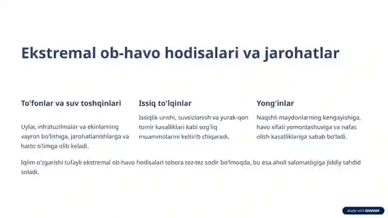Iqlim va inson salomatligi: Global bog'liqlik 4