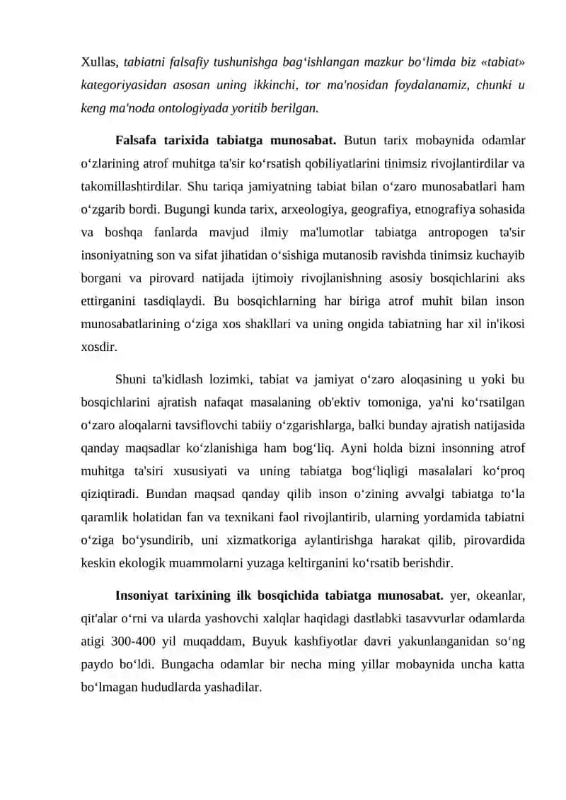 Tabiat shunoslikning falsafa konsefsiyalari 4