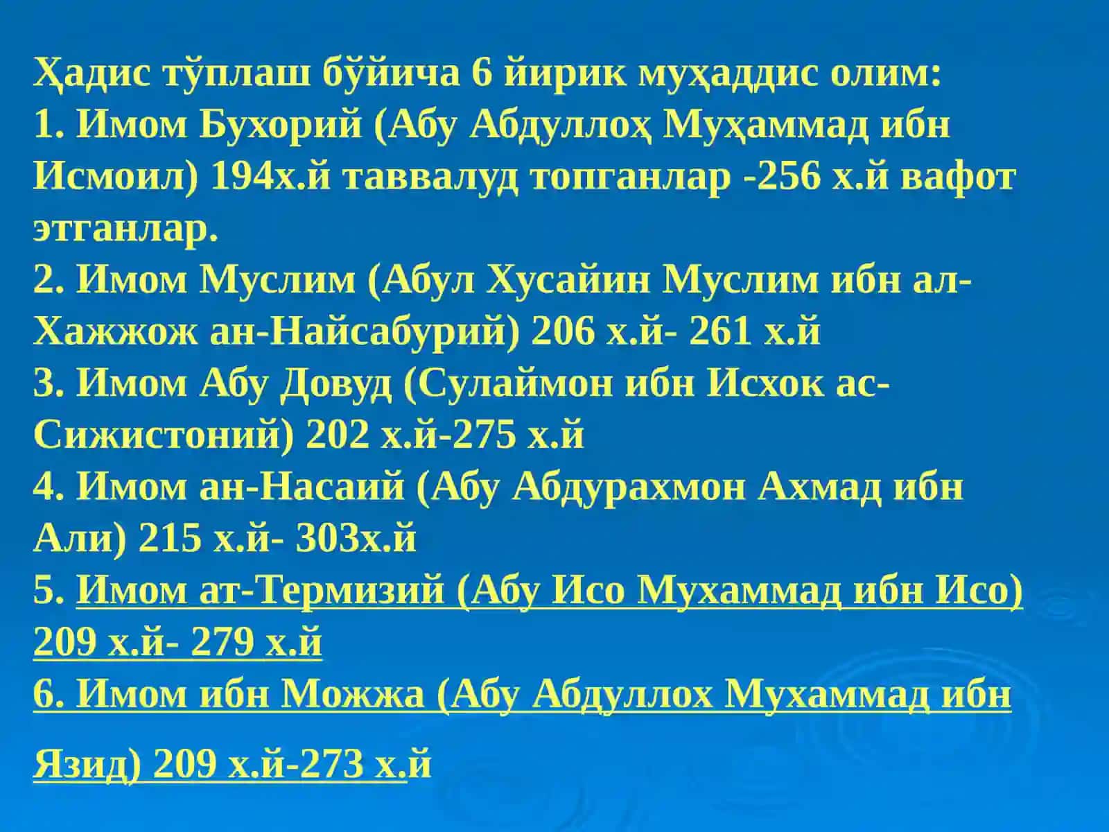 ABU ISO MUHAMMAD AT-TERMIZIYLARNINGHAYOTI VA ILMIY MEROSI 4