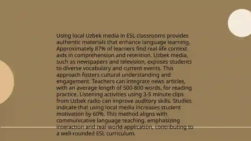 The use of authentic materials in English language teaching in Uzbekistan 4
