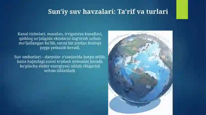 Gidrosfera va Yerning Geografik Qobig'i 4