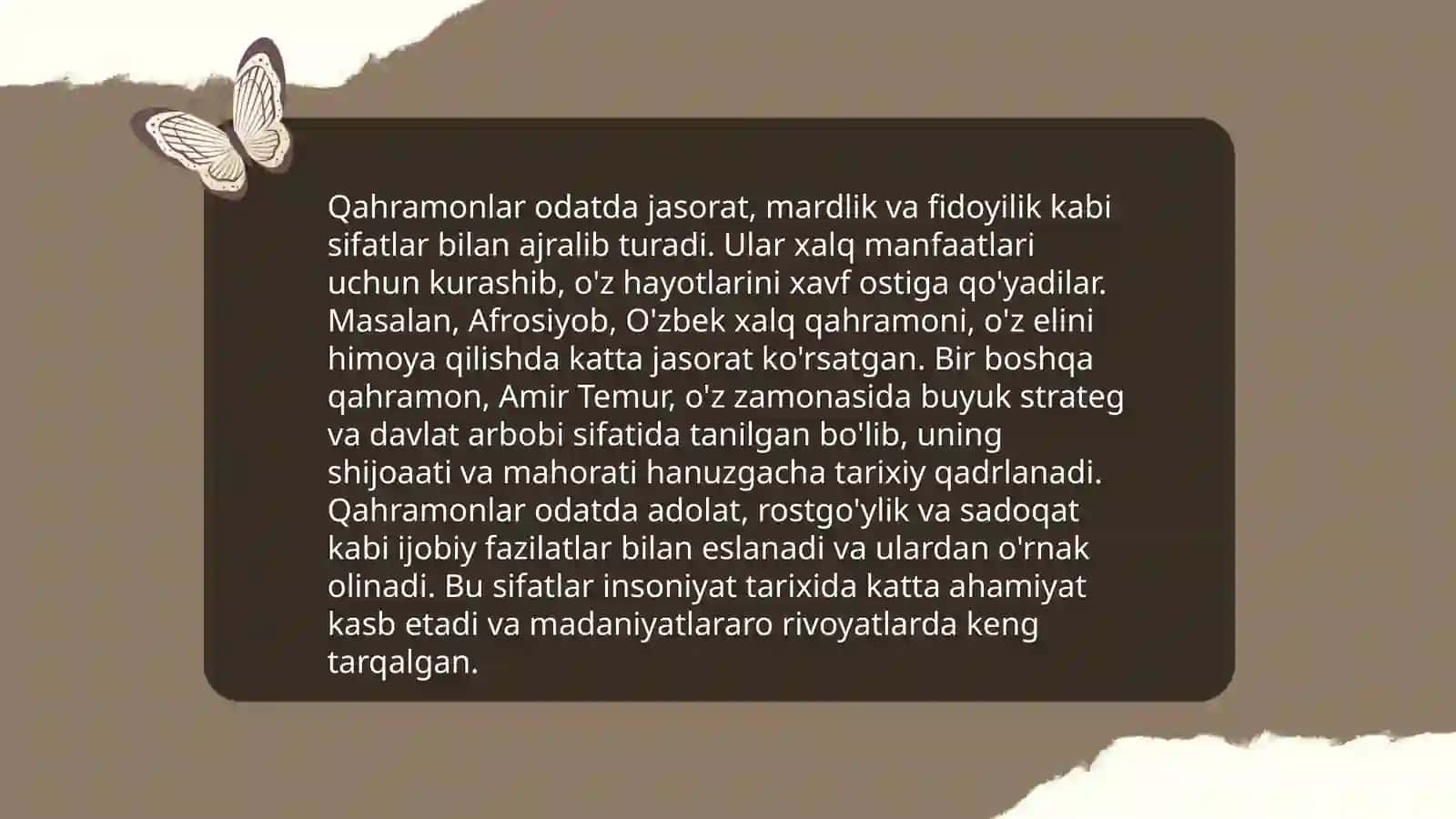 Qahramonlik dostonlari xususiyatlari 4