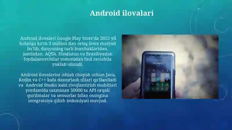 Android Operatsion Sistemining Umumiy Ko'rinishi 4