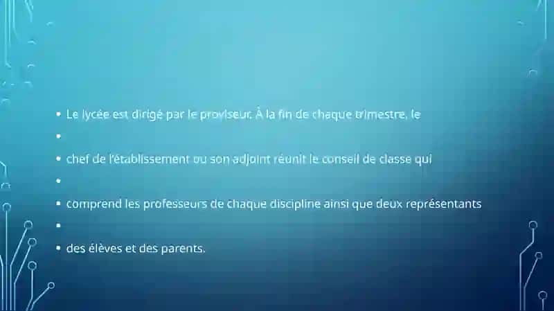 Le lycée 4