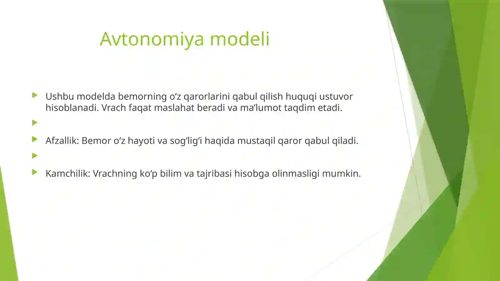 Vrach va bemor munosabatlari 4