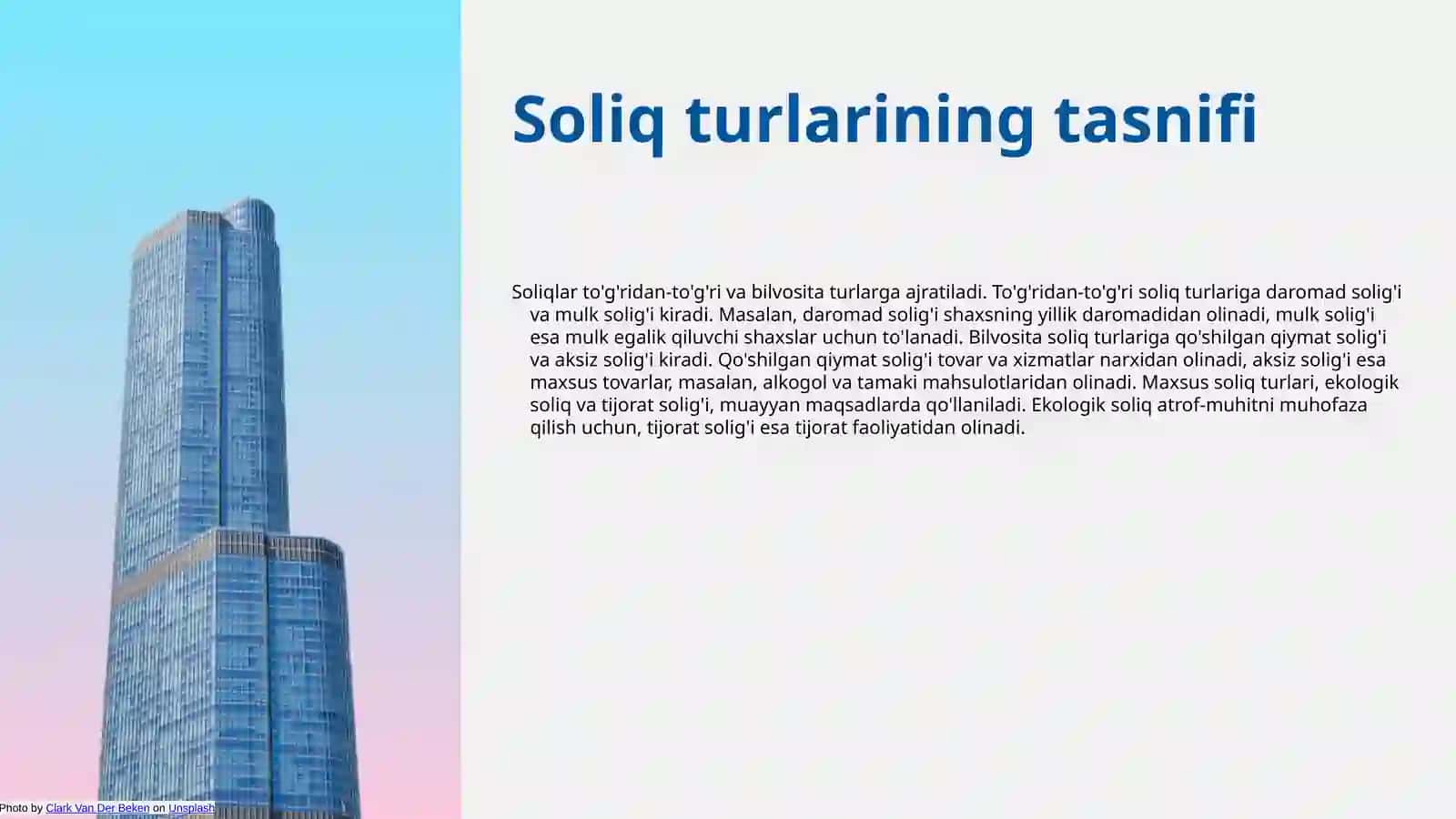 Soliqlar ularni turlari va vazifalari 4