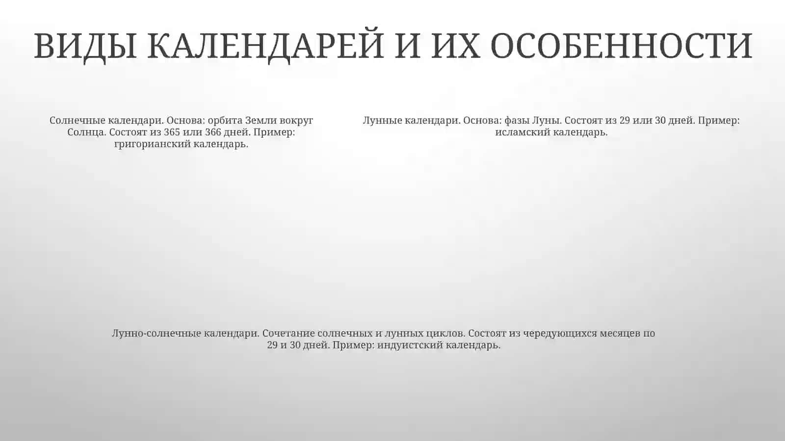 Календарный план уроков чтения 4