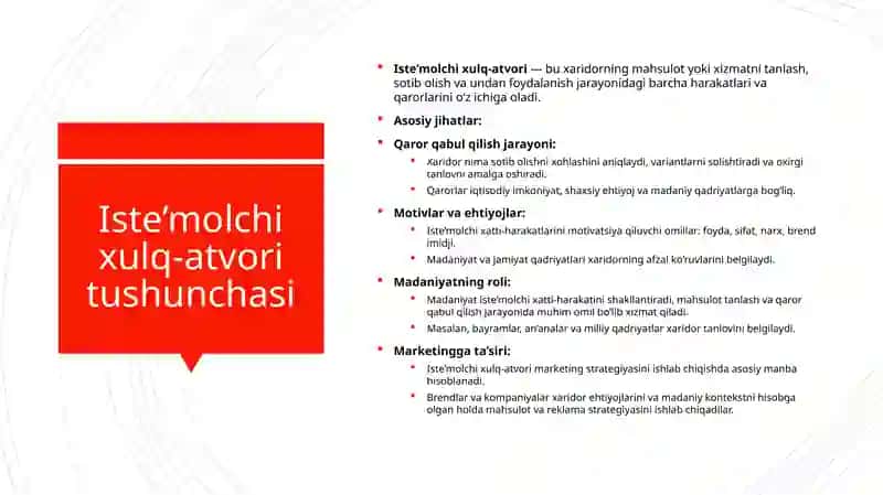 MADANIYAT ISTE'MOLCHI XULQ-ATVORI OMILI SIFATIDA 4