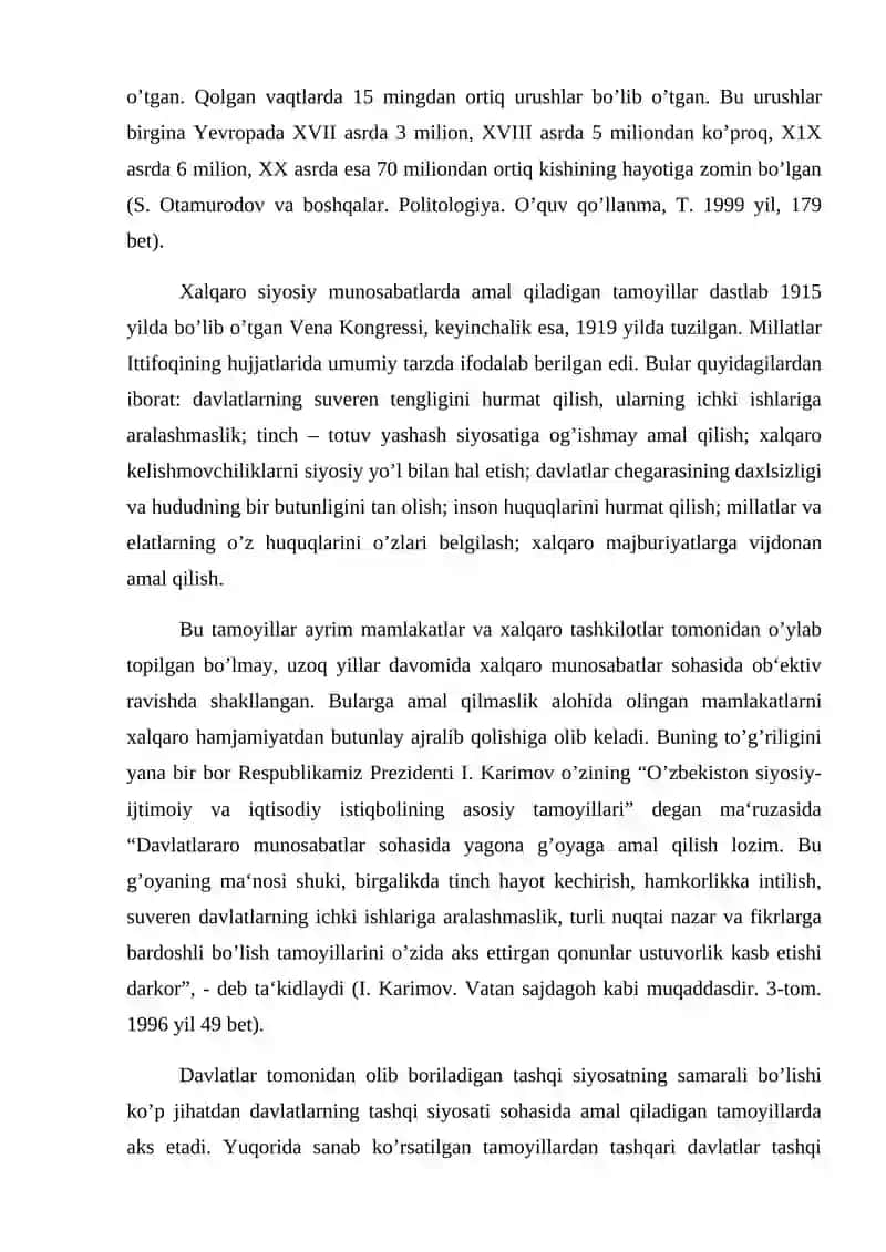 Tashqi siyosat va xalqaro siyosiy munosabatlar 4