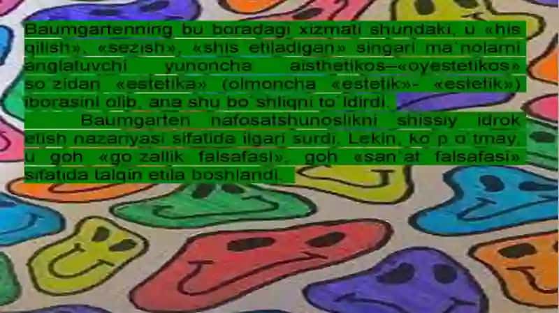 Estetikaning fan sifatida shakllanish tarixi 4
