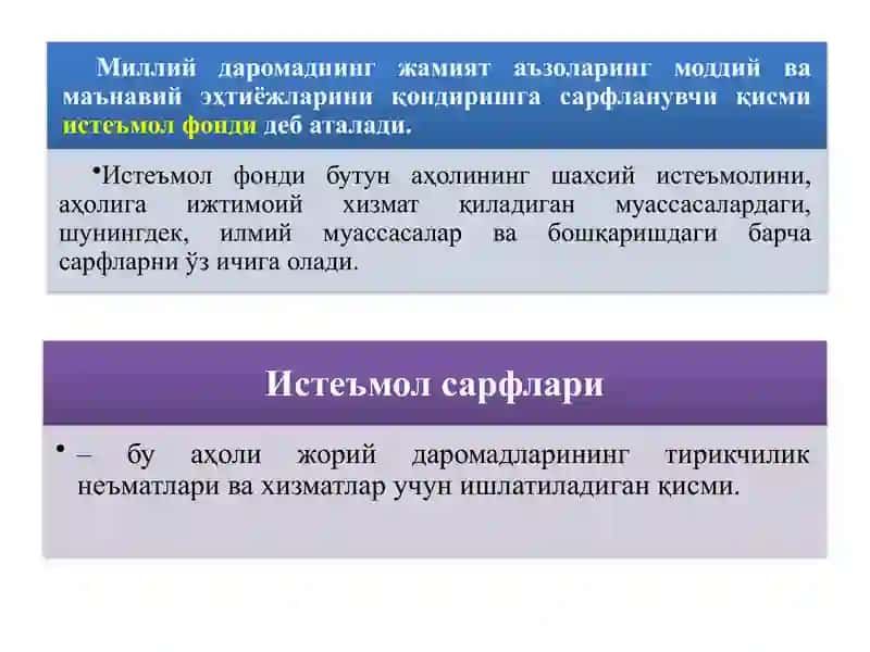 ИСТЕЪМОЛ, ЖАМҒАРМА ВА ИНВЕСТИЦИЯЛАР 4