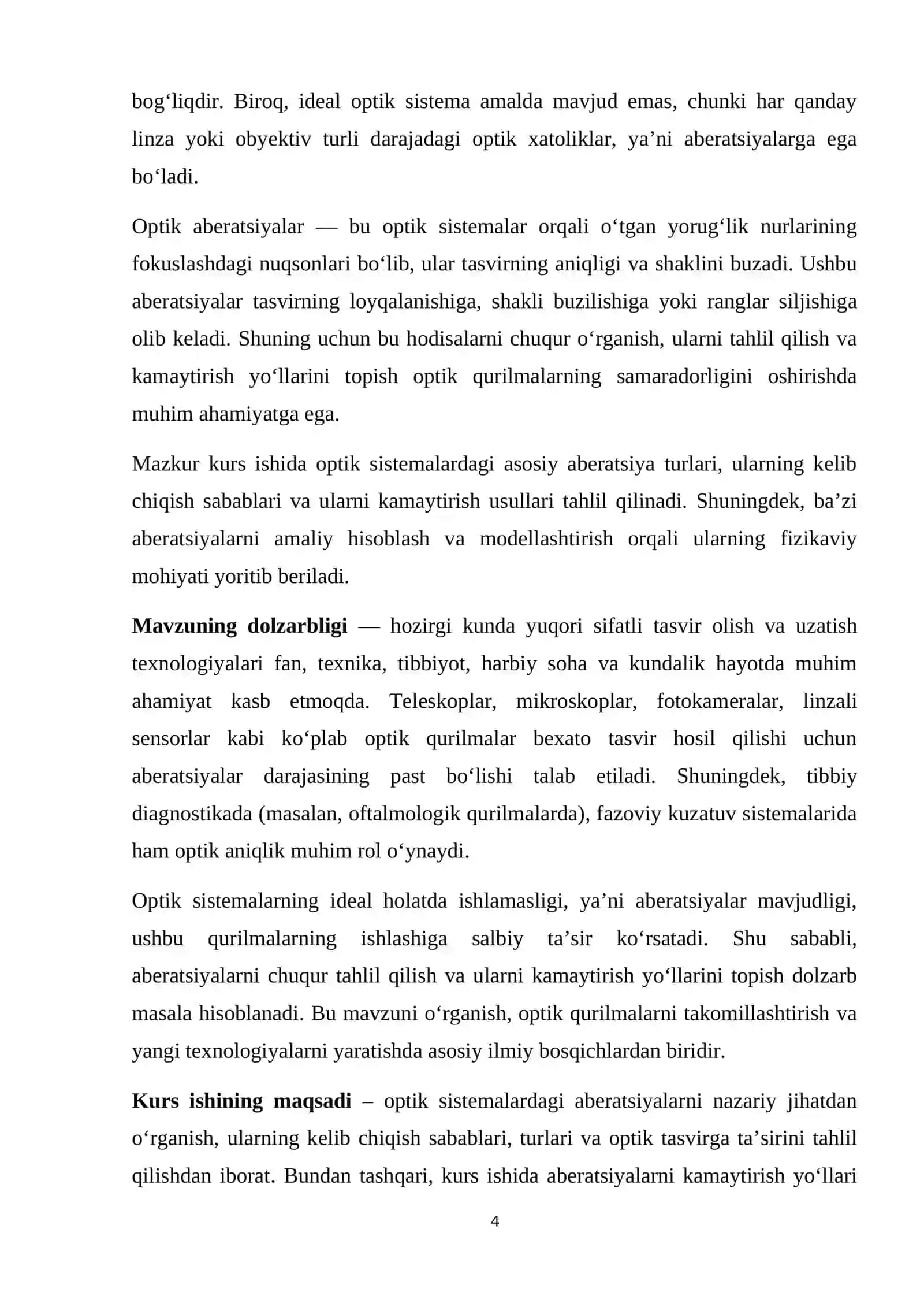 OPTIK SISTEMALARNING ABERATSIYASI 4