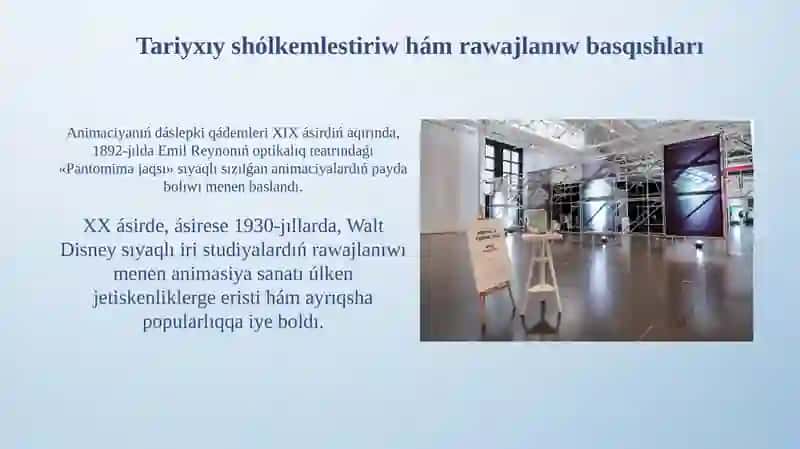 Animaciya jaratıw texnologiyaları 4