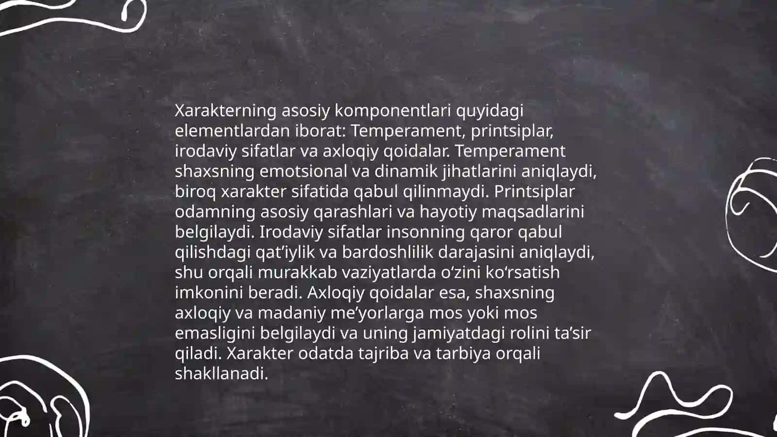 Xarakter haqida tushuncha 4