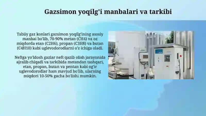 Gazsimon yoqilg'ini qayta ishlash texnologiyalari 4