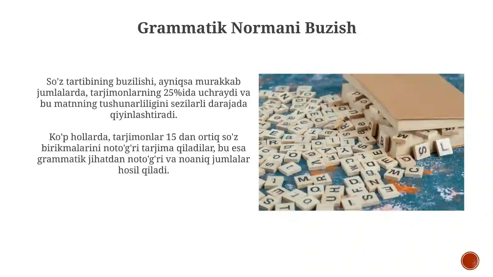 Tarjimaning grammatik masalalari 4