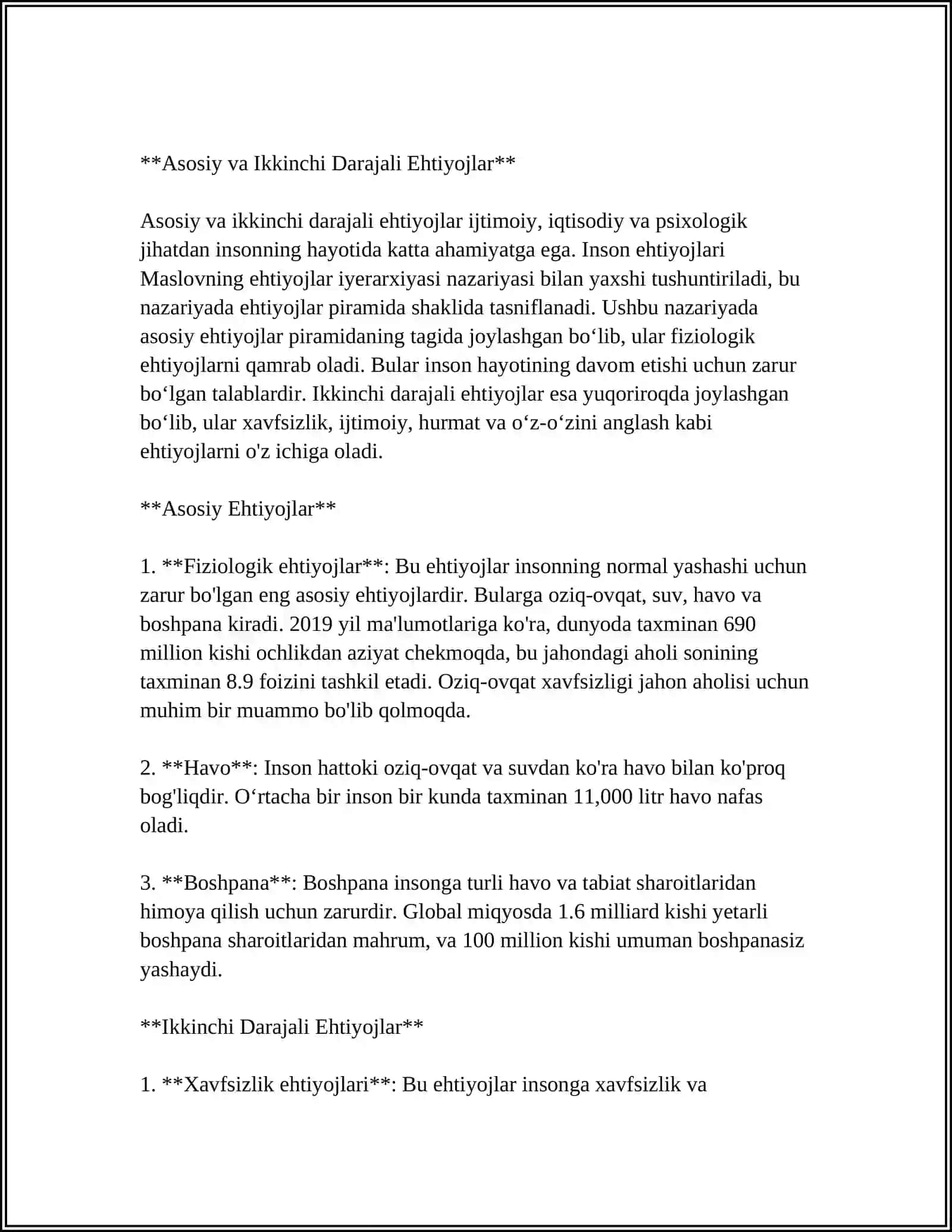 EHTIYOJLARNING KILASSIFIKATSIYASI 4