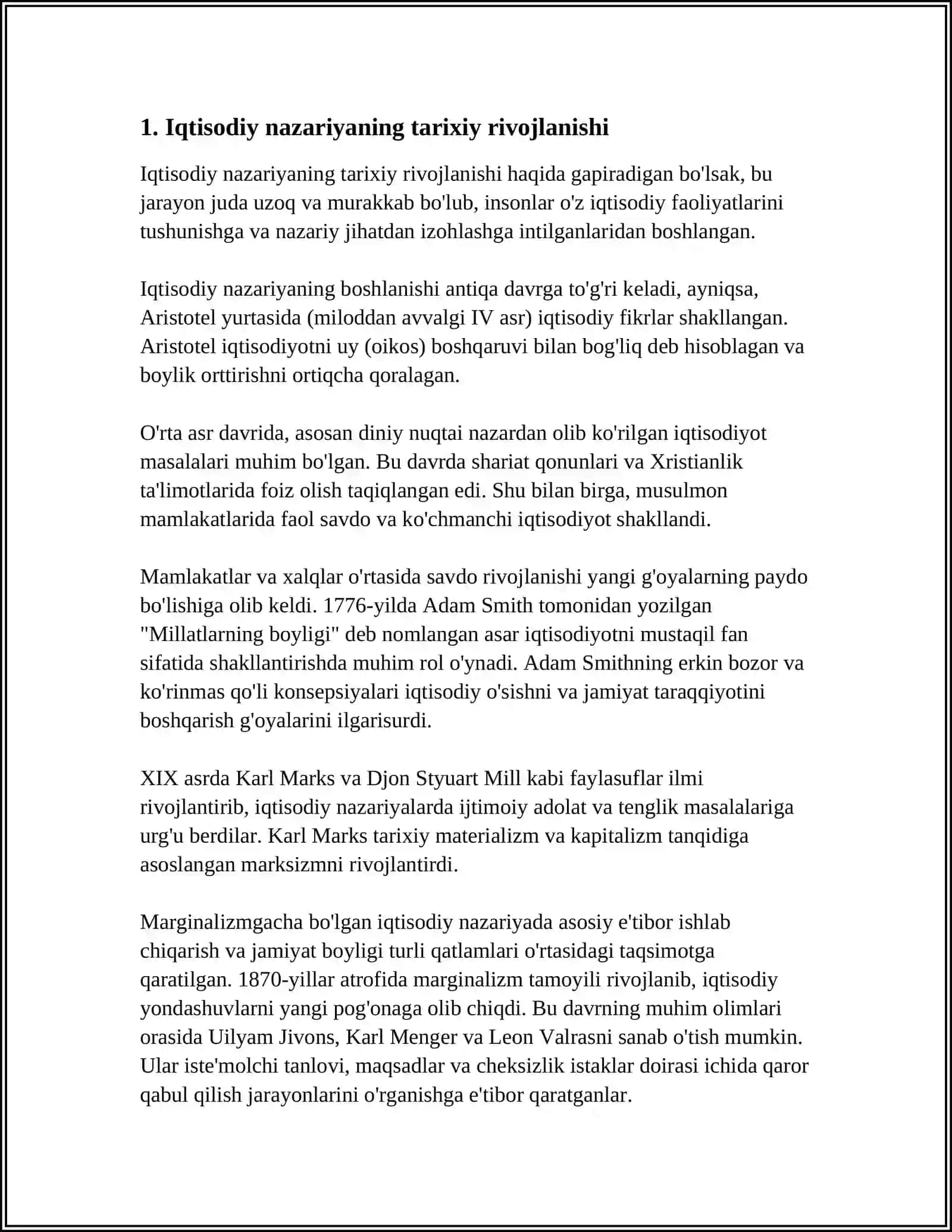 IQTISODIYOT NAZARIYASI 4