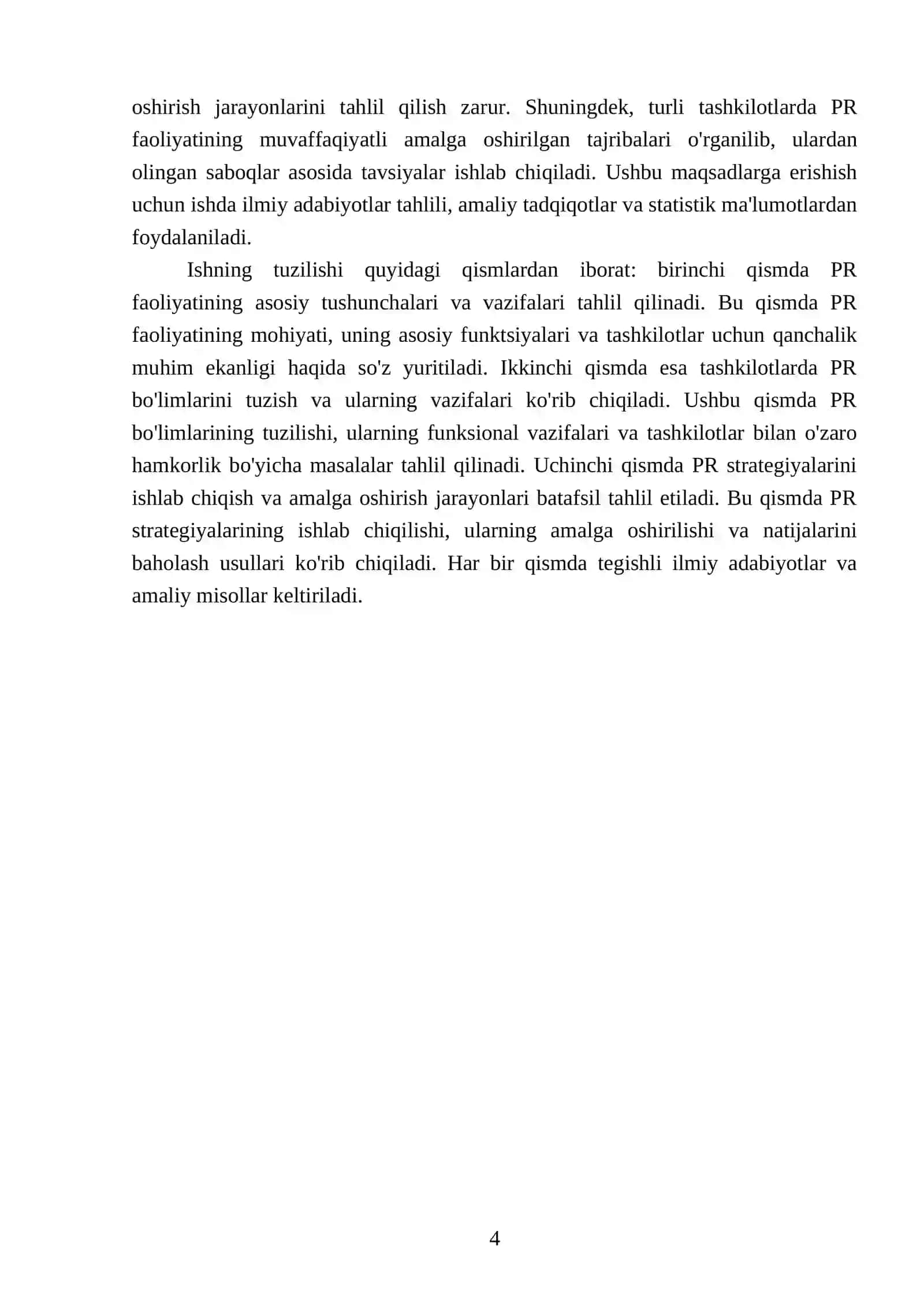 Pr faoliyatining tashkiliy asoslari 4