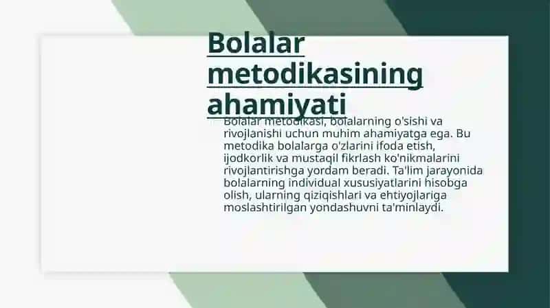 Bolalar metodikasi 4