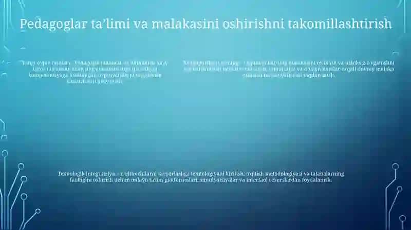 Ta'lim Sohasida Amalga Oshirilgan Islohotlar 4
