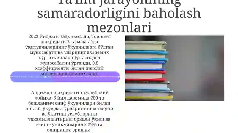 Ta'lim Sifatini Baholashdagi Yangi Tadqiqotlar 4