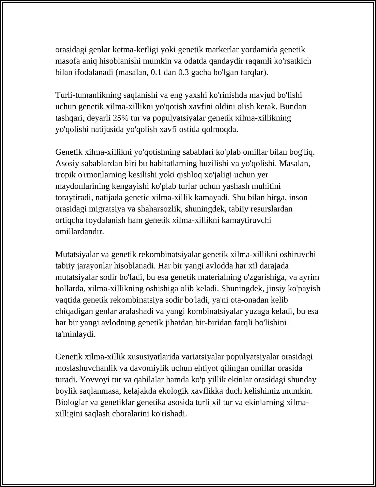 ANTROPOGENETIKA USULLARI: POPULYATSION-STATISTIK USULI 4