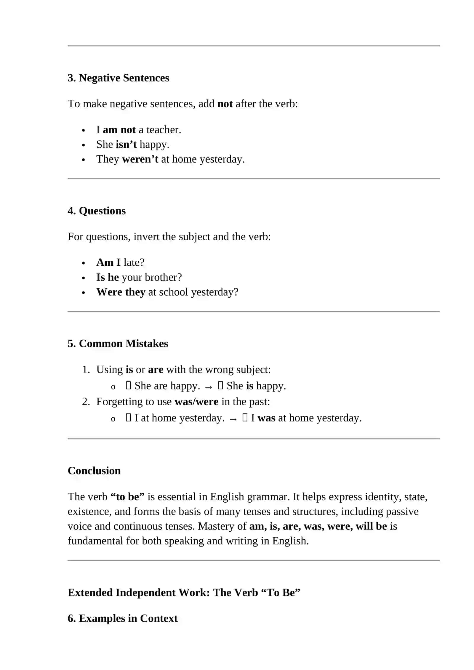 To be – hozirgi zamon (Present Simple) 4
