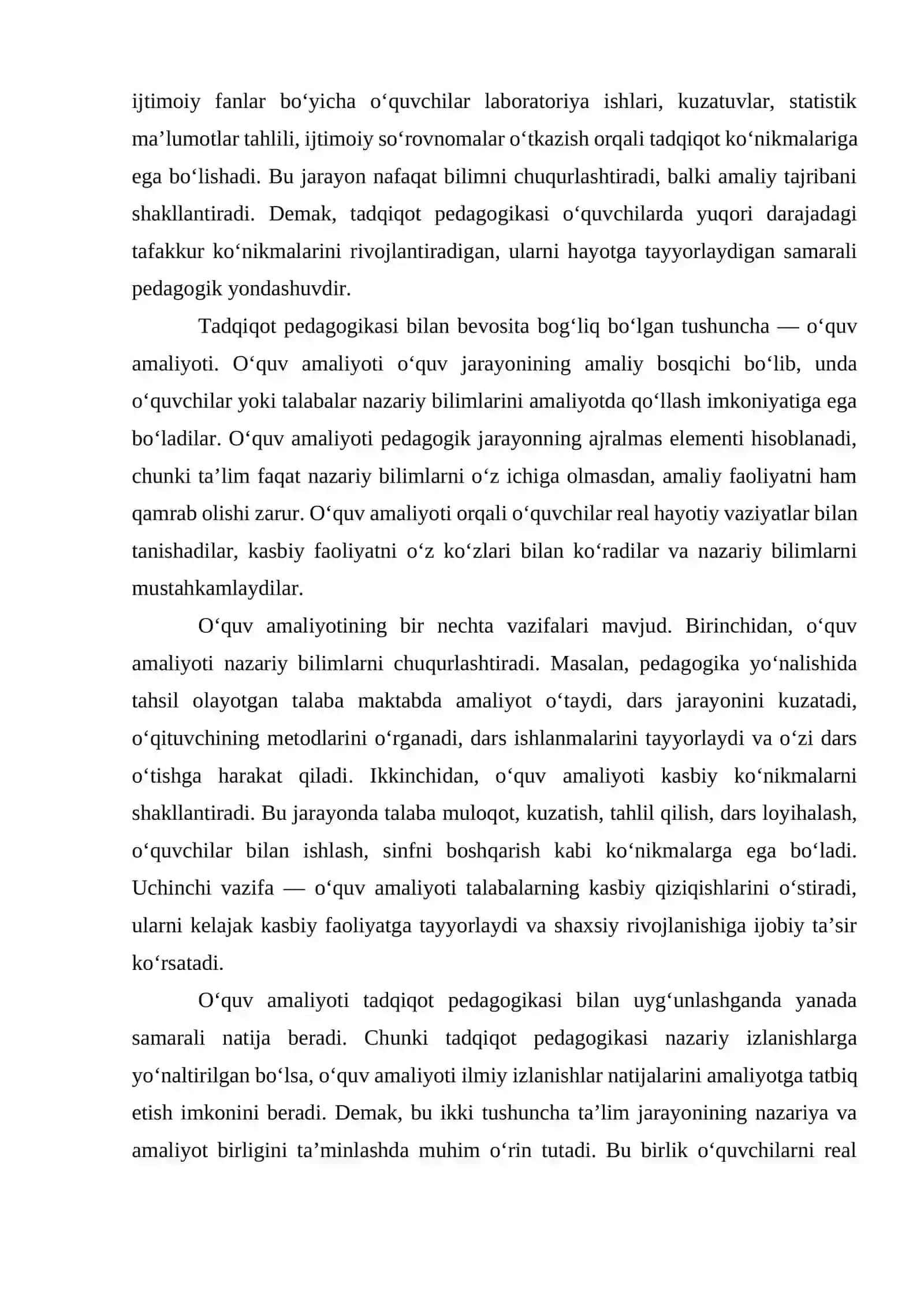 Tadqiqiy pedagogika va ta’lim amaliyoti 4