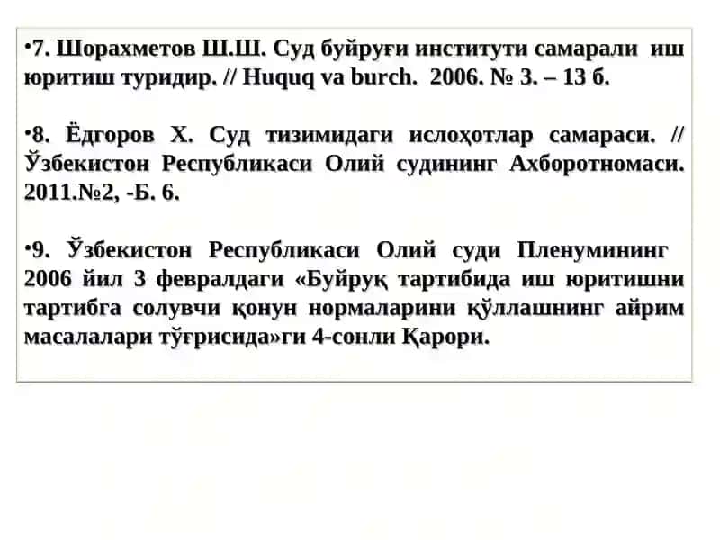 SUD BUYRUG'I 4
