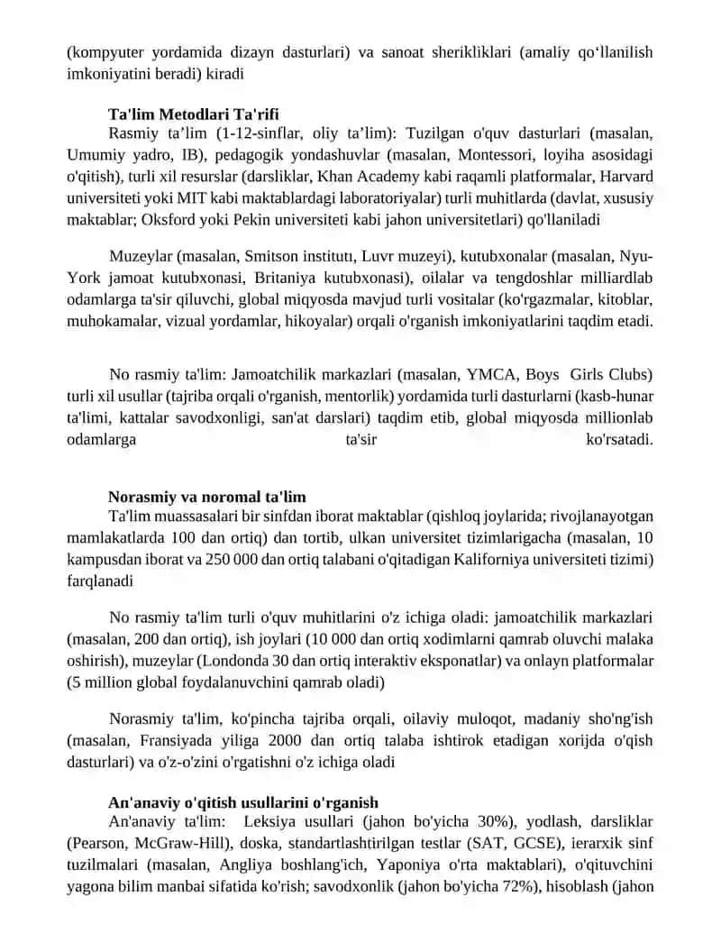 Ta’lim metodlari va vositalari 4