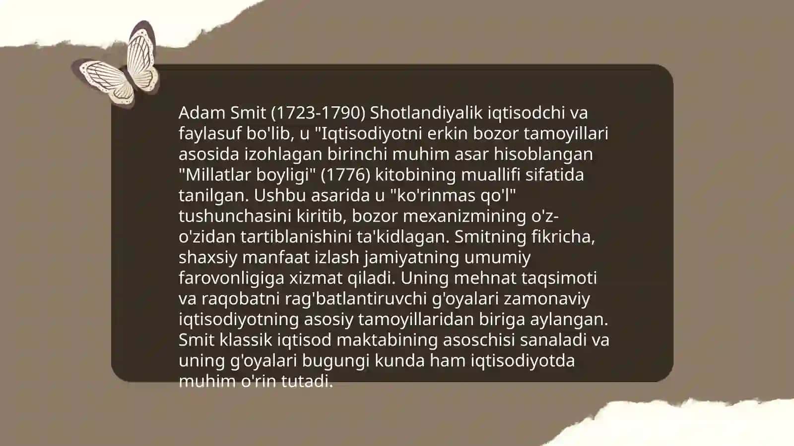 Klassik iqtisodiy maktab ta'limoti 4