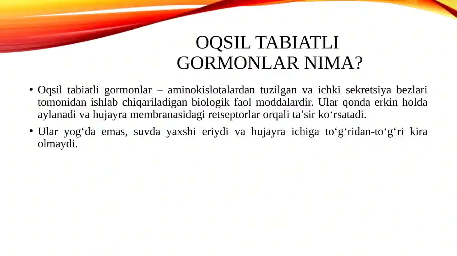 Oqsil tabiatli peptid va gormonlar 4