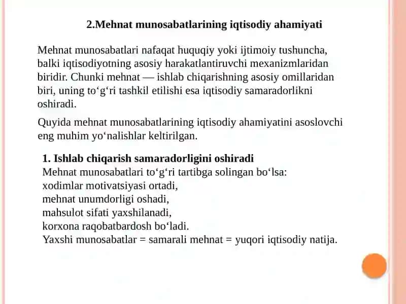 Mehnat munosabatlari 4