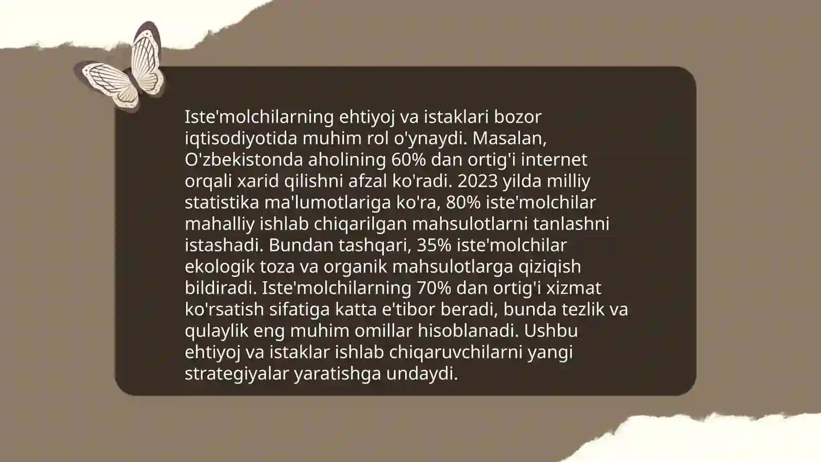 Iste'molchi xulqi nazariyasining asosiy holati 4