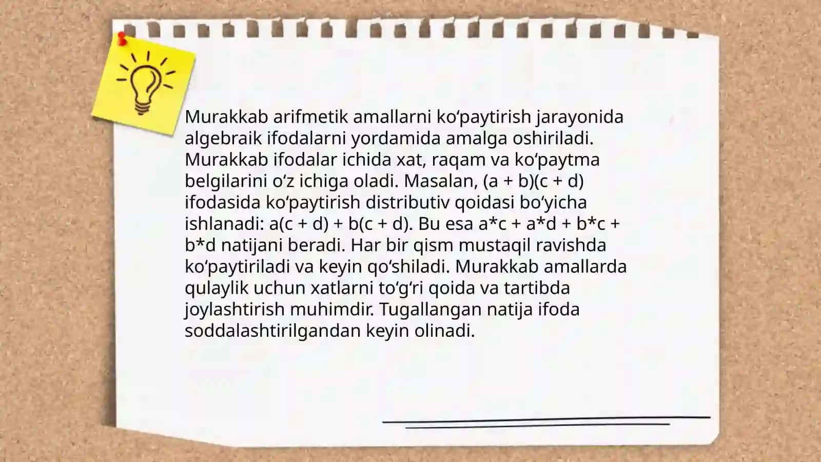 Assembler tilida murakkab arifmetik amallarni bajarish 4