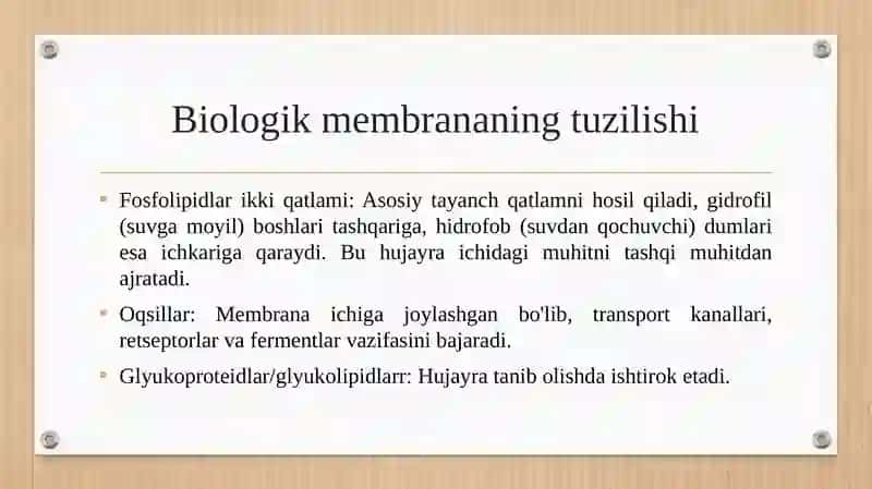 Biologik membranalar va ularning transport funksiyalari 4