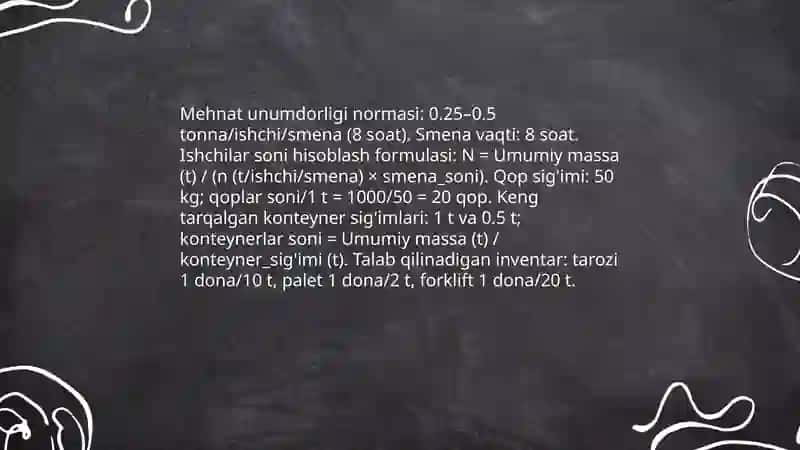 Ishchi kuchini hisoblash metodikasi 4