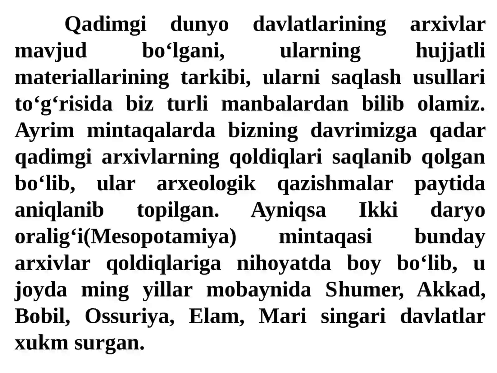 Qadimgi dunyoning xo`jalik arxivlari 4