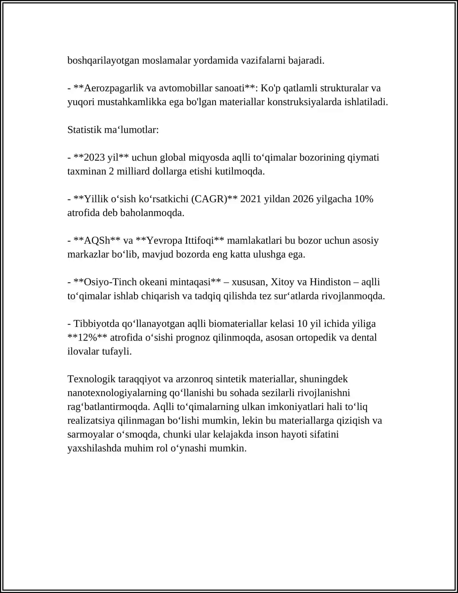 SMART-TEXTILE TEXNOLOGIYALARINING RIVOJLANISHI 4
