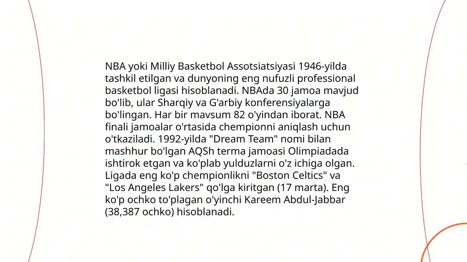 Basketbol o'yinining tarixi 4