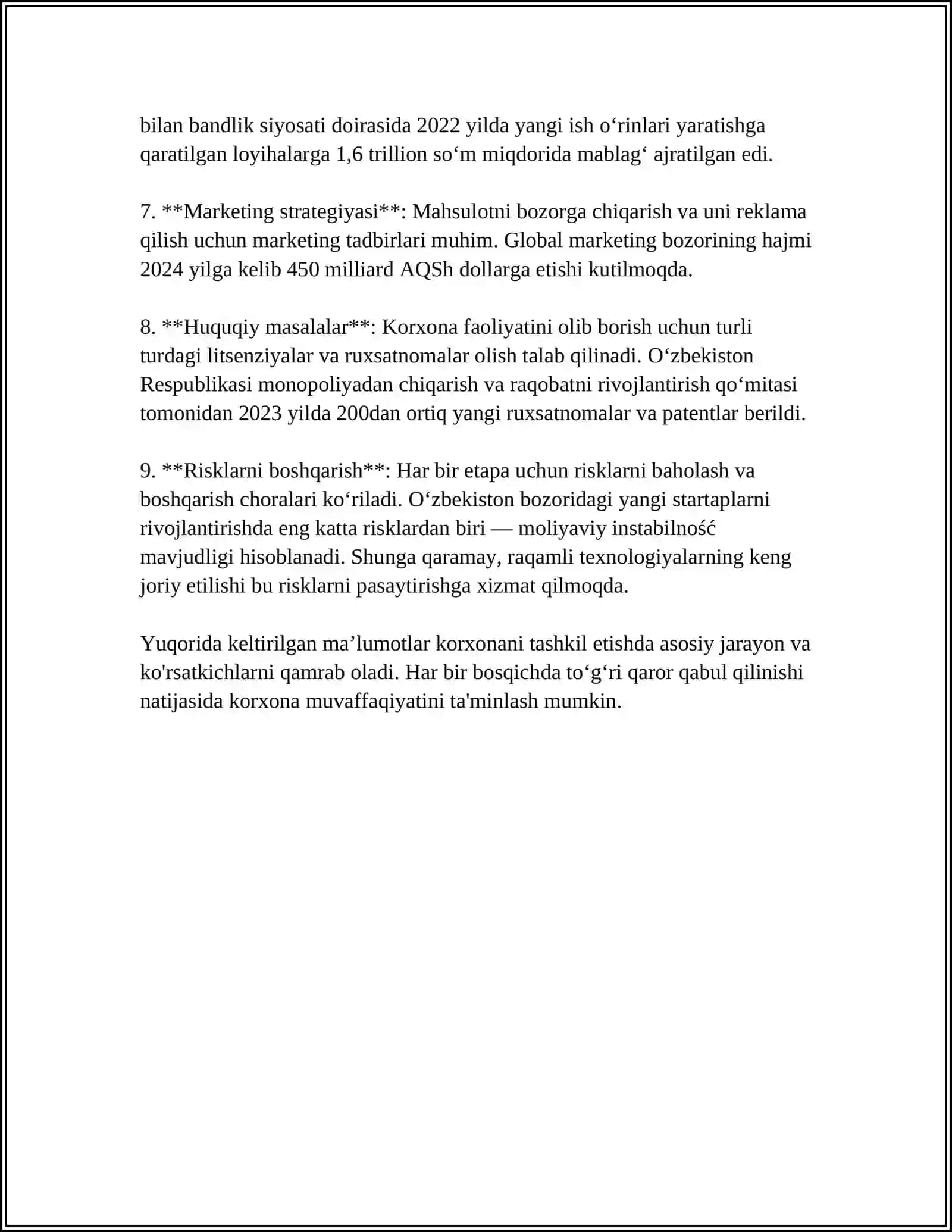 O'ZBEKISTON RESPUBLIKASI KORXONALAR TO'G'RISIDA"GI QONUN 4