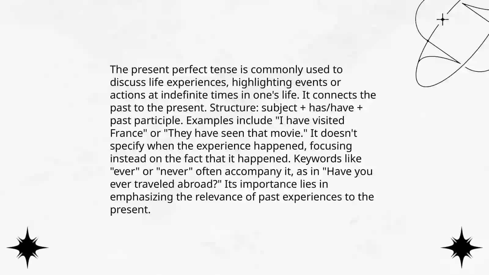 Present Perfect Tense 4