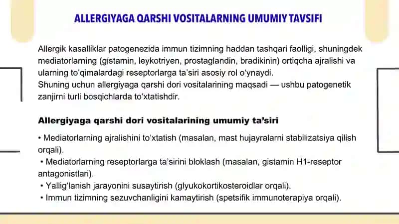 ALLERGIYAGA QARSHI VOSITALAR 4