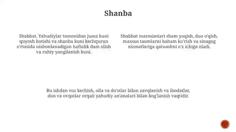 Yahudiylik ta'limoti, an'ana va marosimlari 4