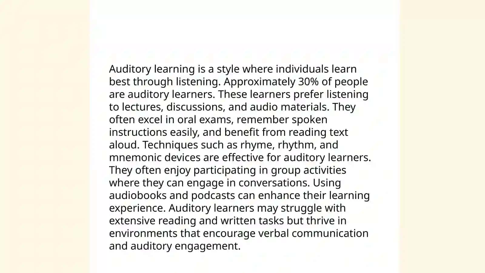 Types of learning styles 4