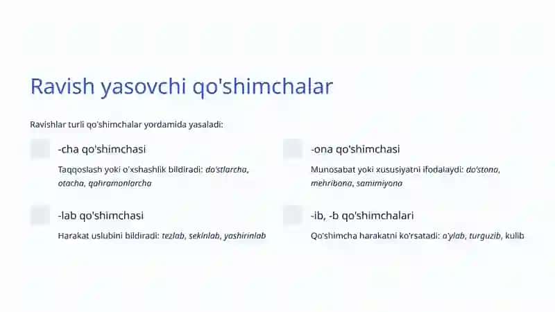 O'zbek tili grammatikasining muhim qismi 4