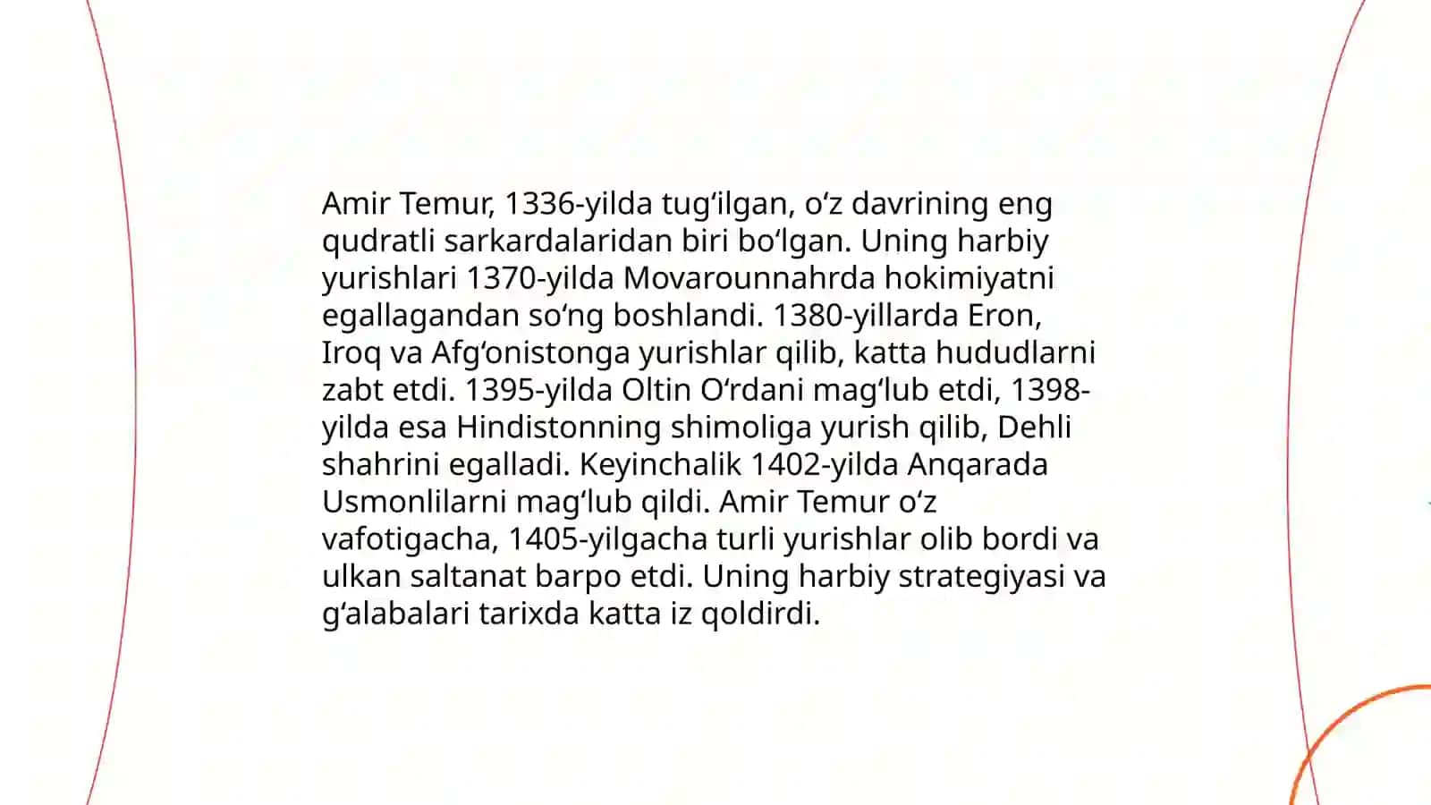 Amir Temur hayoti va tarixi 4