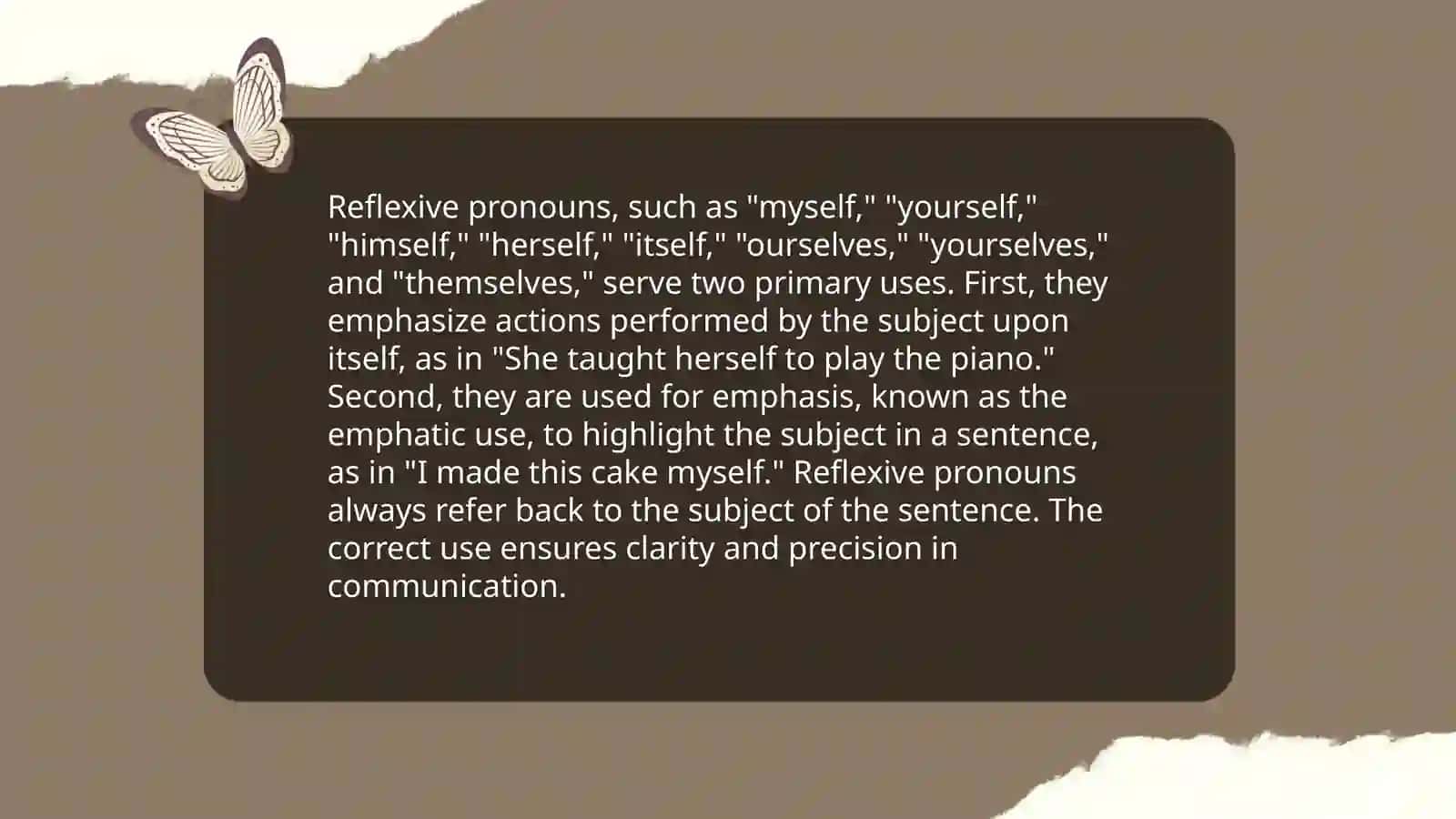 Reflexive pronouns 4